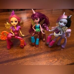 Monster High Fright Mares Penelope Steamtail, Flara Blaze and Aery Evenfall
